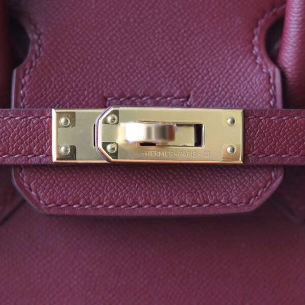 HERMES Birkin 25CM Sellier 55 Roguh H Stamp W Gold Hardware
