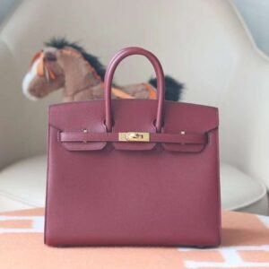 HERMES Birkin 25CM Sellier 55 Roguh H Stamp W Gold Hardware