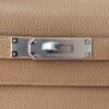 HERMES Kelly 28CM Bag 0M Chai Togo Leather PHW Hardware