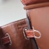 HERMES Birkin 25CM Stamp U 34 Fauve Matter Crocodile PHW