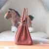 HERMES Birkin 25CM Stamp U 34 Fauve Matter Crocodile PHW