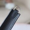 HERMES Mini Evelyn CK89 Black TC Leather Silver Hardware