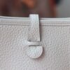 HERMES Mini Evelyn TC Leather 10 Craie Silver Hardware