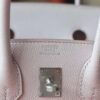 HERMES Birkin 20CM Sellier Epsom 09 Mauve Pale Silver Hardware