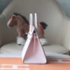 HERMES Birkin 20CM Sellier Epsom 09 Mauve Pale Silver Hardware