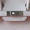 HERMES Birkin 20CM Sellier Epsom 09 Mauve Pale Silver Hardware