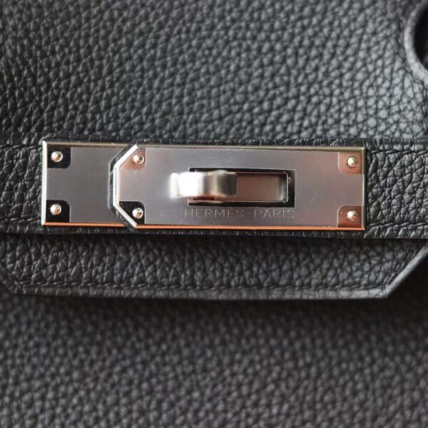 HERMES Birkin 30CM Togo Leather CK89 Black PHW Hardware