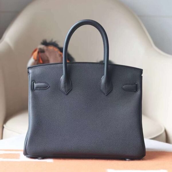 HERMES Birkin 30CM Togo Leather CK89 Black PHW Hardware