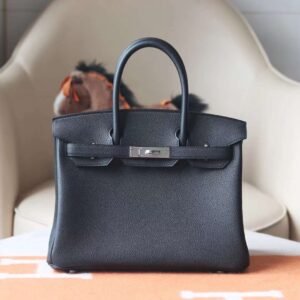 HERMES Birkin 30CM Togo Leather CK89 Black PHW Hardware