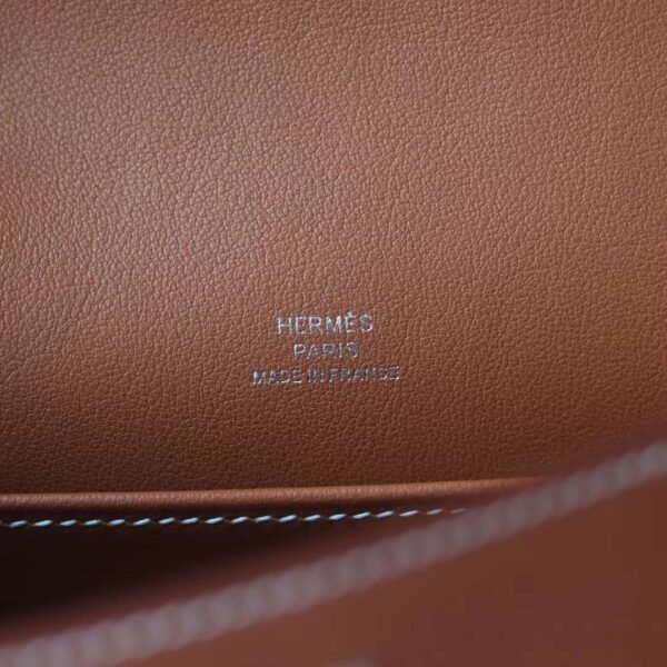 HERMES Kelly Pochette 22CM Swift Leather Gold PHW Hardware