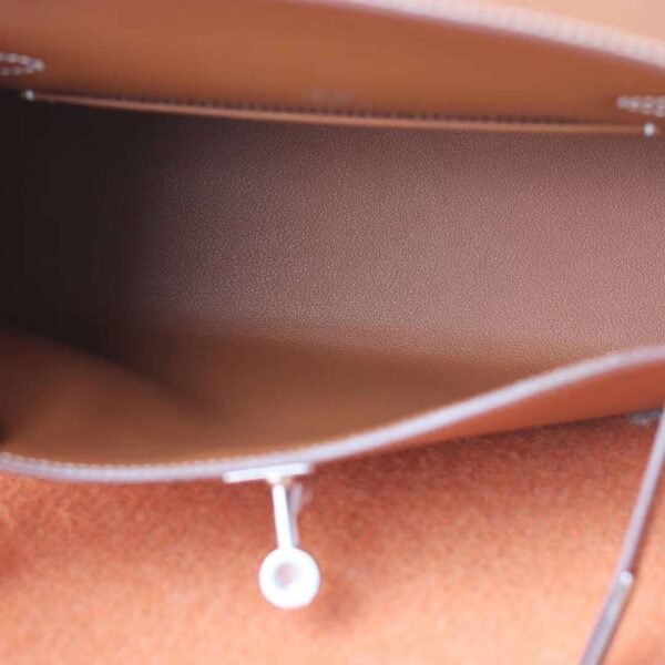 HERMES Kelly Pochette 22CM Swift Leather Gold PHW Hardware