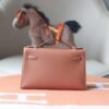 HERMES Kelly Pochette 22CM Swift Leather Gold PHW Hardware