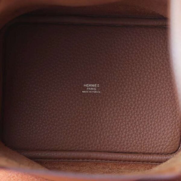 HERMES Picotin 18CM CK37 Gold Clememce Leather GHW