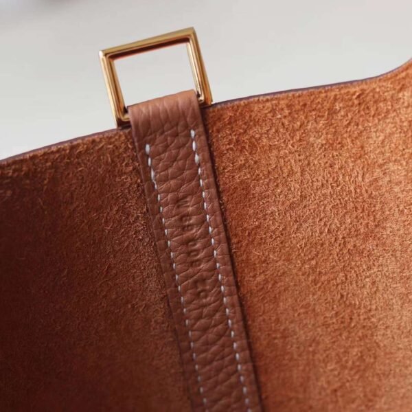 HERMES Picotin 18CM CK37 Gold Clememce Leather GHW