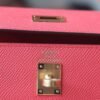 HERMES Kelly 25CM Epsom T5 Rose Jaipur Sellier GHW