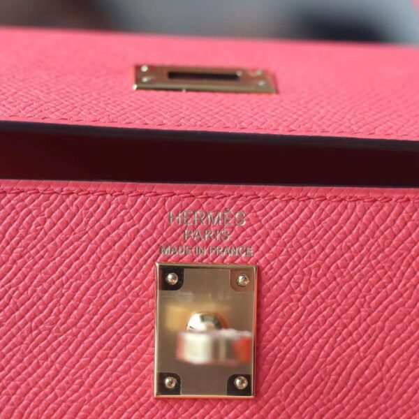 HERMES Kelly 25CM Epsom T5 Rose Jaipur Sellier GHW