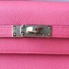 HERMES Kelly 25CM Epsom T5 Rose Jaipur Sellier GHW
