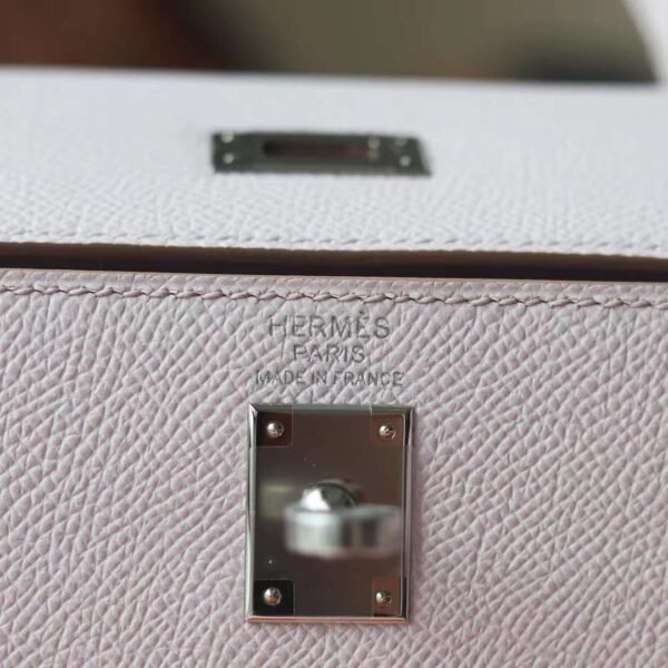HERMES Kelly 25CM Epsom 09 Mauve Pale Sellier PHW Hardware