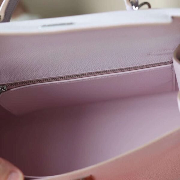 HERMES Kelly 25CM Epsom 09 Mauve Pale Sellier PHW Hardware