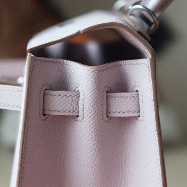 HERMES Kelly 25CM Epsom 09 Mauve Pale Sellier PHW Hardware