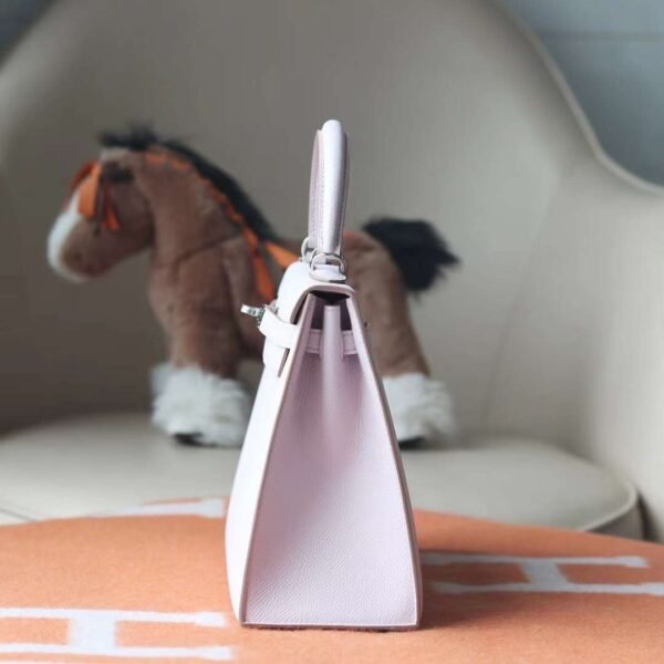 HERMES Kelly 25CM Epsom 09 Mauve Pale Sellier PHW Hardware