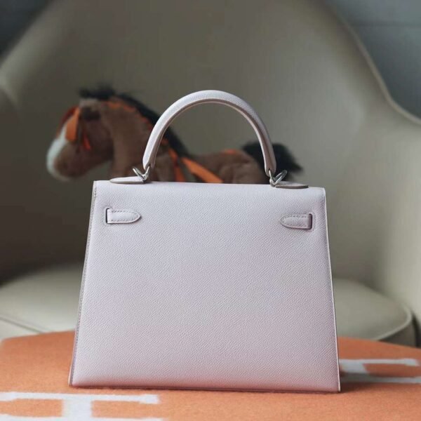 HERMES Kelly 25CM Epsom 09 Mauve Pale Sellier PHW Hardware