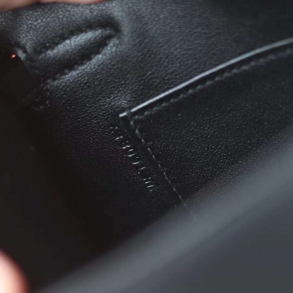 HERMES Kelly Pochette 22CM Swift CK89 Black PHW Hardware