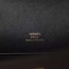 HERMES Kelly Pochette 22CM Noir Swift Leather GHW
