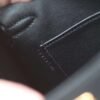 HERMES Kelly Pochette 22CM Noir Swift Leather GHW