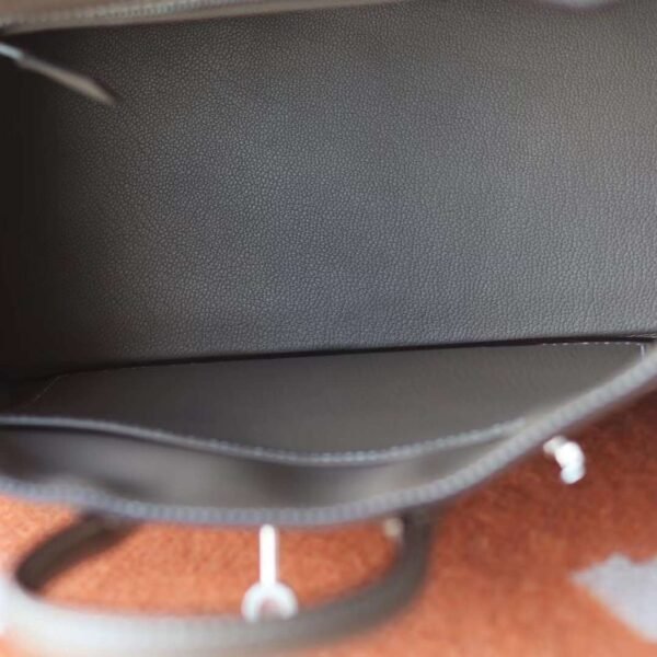 HERMES Birkin 25CM Togo Leather 18 Etoupe Silver Hardware