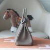 HERMES Birkin 25CM Togo Leather 18 Etoupe Silver Hardware
