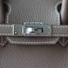 HERMES Birkin 25CM Togo Leather 18 Etoupe Silver Hardware
