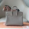 HERMES Birkin 25CM Togo Leather 18 Etoupe Silver Hardware
