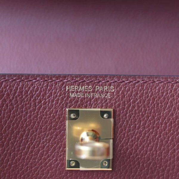 HERMES Kelly Danse Evercolor 55 Rough H Gold Hardware