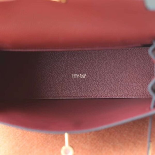 HERMES Kelly Danse Evercolor 55 Rough H Gold Hardware