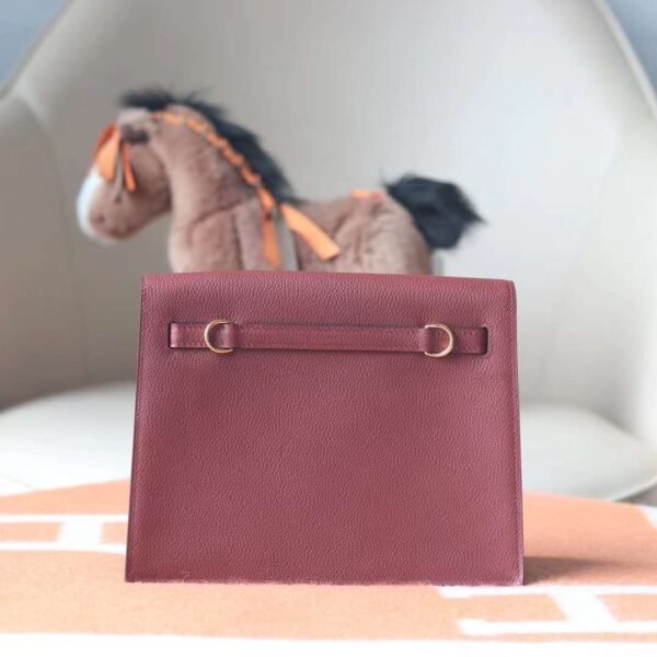 HERMES Kelly Danse Evercolor 55 Rough H Gold Hardware