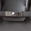 HERMES Birkin 25CM Togo Leather 8F Etain Silver Hardware