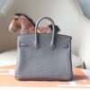 HERMES Birkin 25CM Togo Leather 8F Etain Silver Hardware