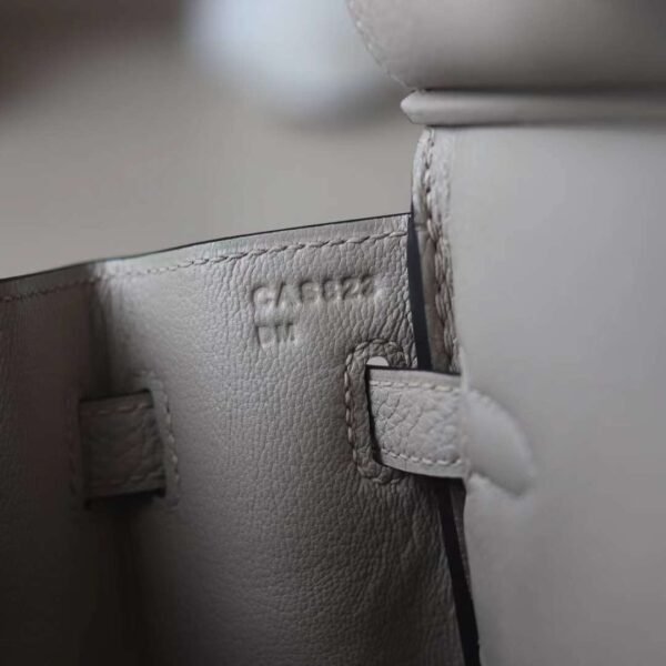 HERMES Birkin 25CM Togo Gris Tourterelle Rose Gold Hardware