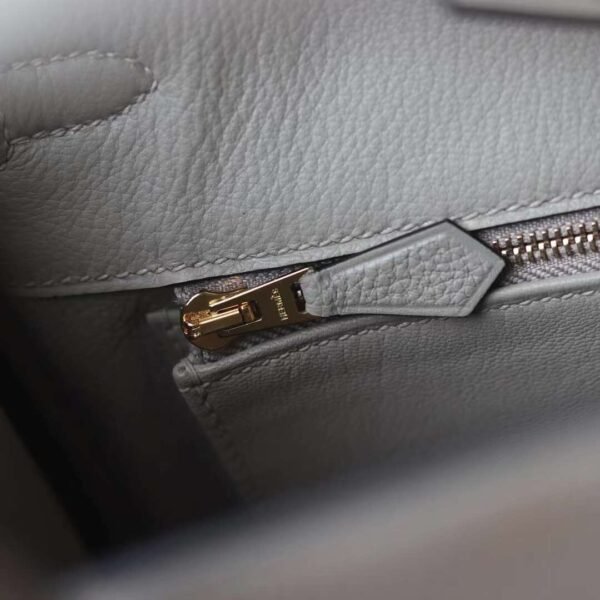 HERMES Birkin 25CM Togo Gris Tourterelle Rose Gold Hardware