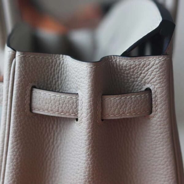HERMES Birkin 25CM Togo Gris Tourterelle Rose Gold Hardware