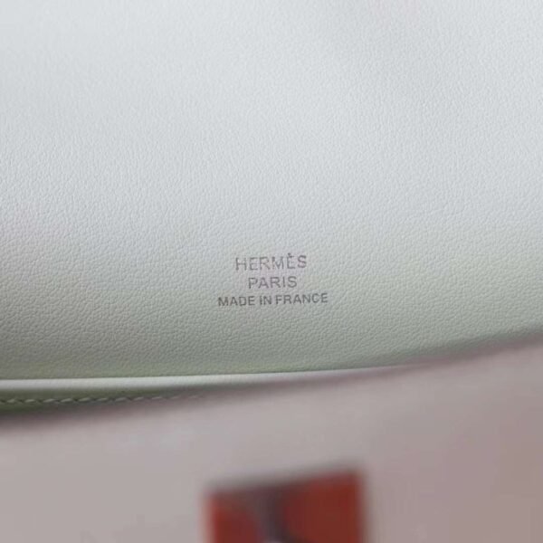 HERMES Kelly Pochette 22CM 0S Vert Fizz Swift Leather PHW
