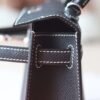 HERMES Mini Kelly ll 19CM Special Order HSS White Line/Black PHW