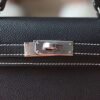 HERMES Mini Kelly ll 19CM Special Order HSS White Line/Black PHW