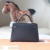 HERMES Mini Kelly ll 19CM Special Order HSS White Line/Black PHW