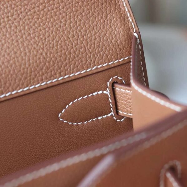 HERMES Kelly Depeches 25CM Togo CK37 Gold PHW Hardware