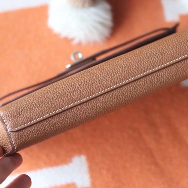 HERMES Kelly Depeches 25CM Togo CK37 Gold PHW Hardware