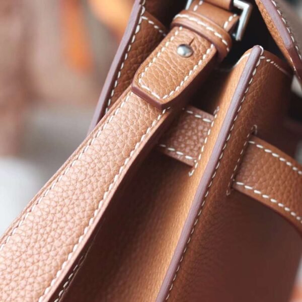 HERMES Kelly Depeches 25CM Togo CK37 Gold PHW Hardware