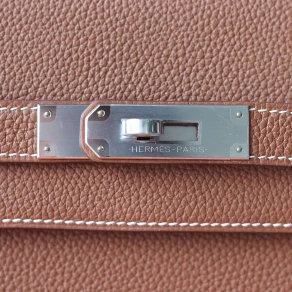 HERMES Kelly Depeches 25CM Togo CK37 Gold PHW Hardware