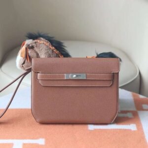 HERMES Kelly Depeches 25CM Togo CK37 Gold PHW Hardware
